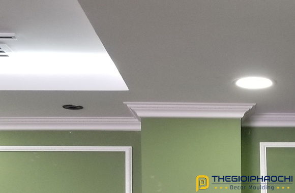 thi công nối góc phào chỉ trần nhựa hàn quốc